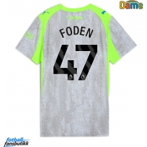 Manchester City Phil Foden #47 Tredjedrakt Dame 2025-26 Kortermet